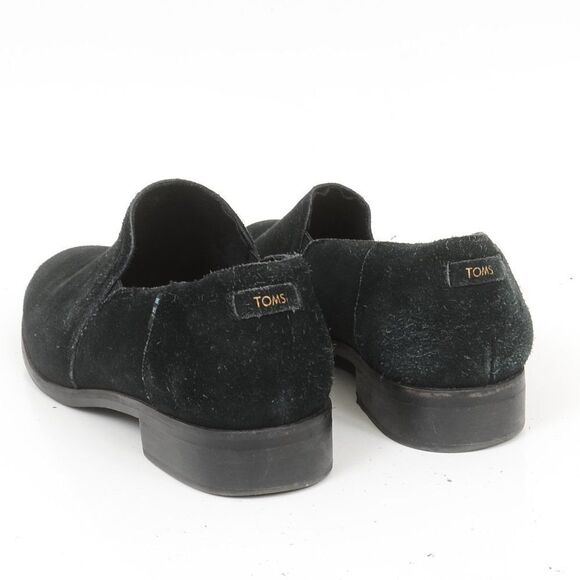 TOMS Black Suede Slip On Loafer Bootie Women's Size 9 - Picture 5 of 5